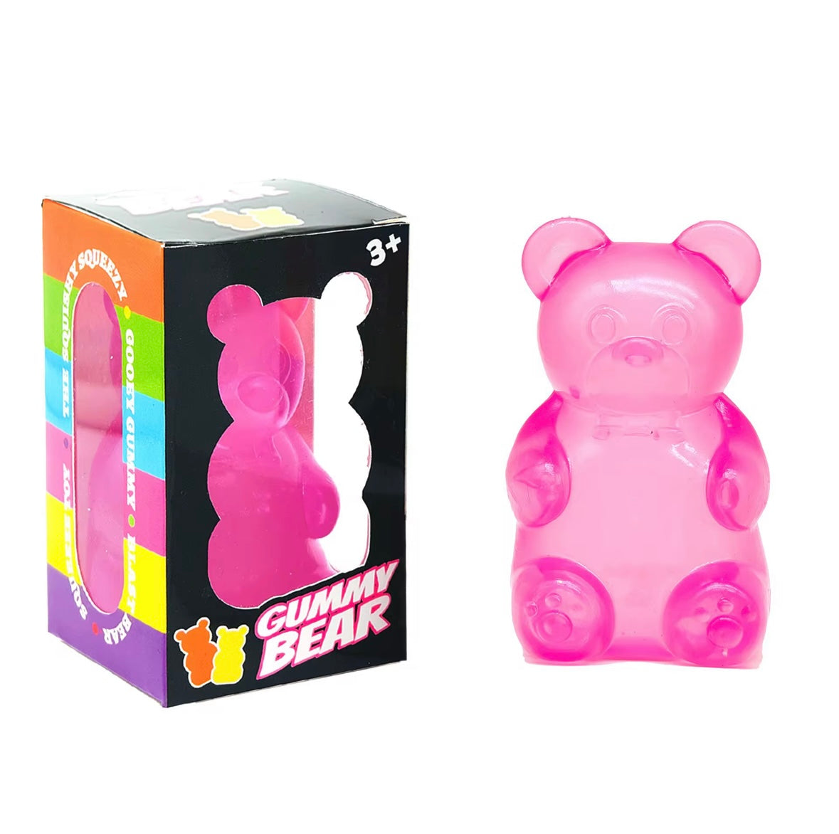 Pink Gummy Bear Squishy